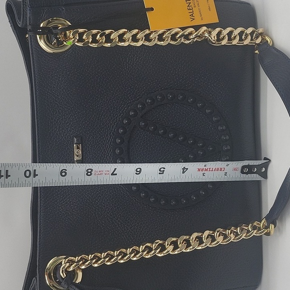 1392- Valentino By Mario Valentino Bag Genuine Italian Leather NWT - Picture 9 of 13